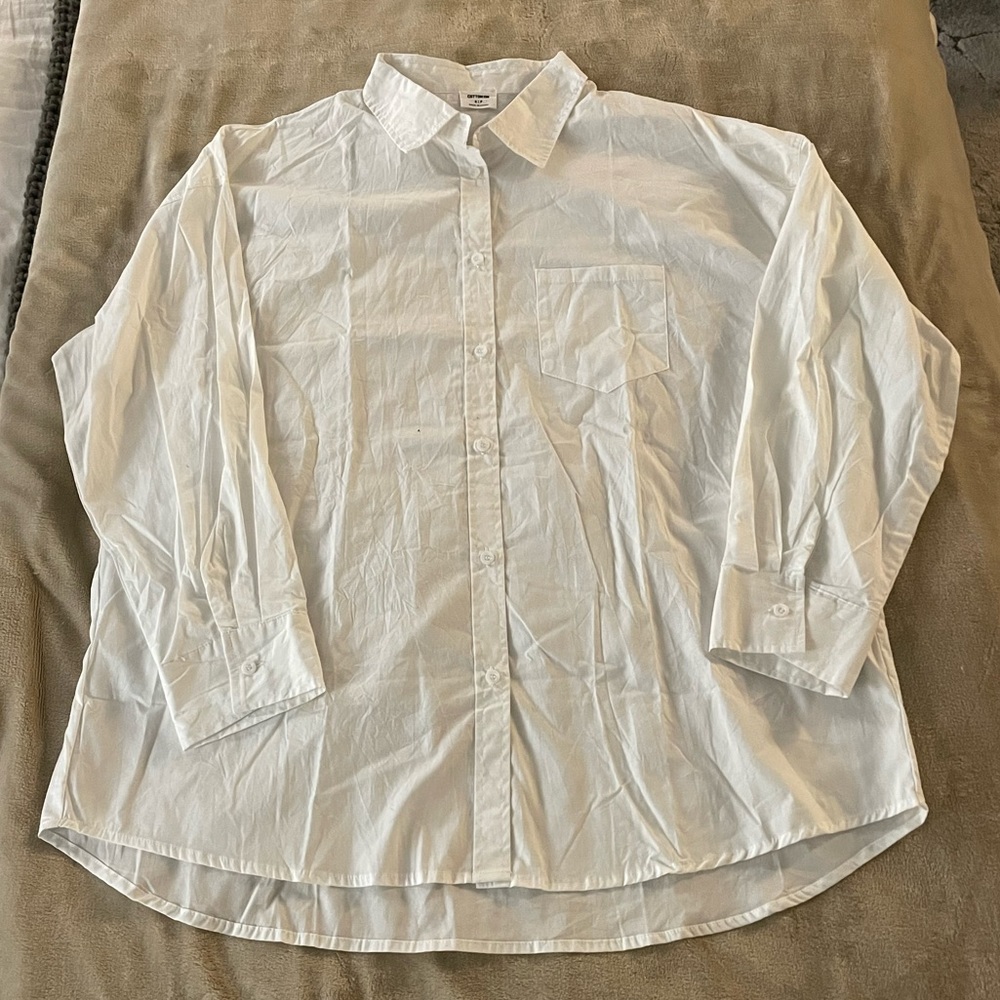 Cotton On White Button Up Size S